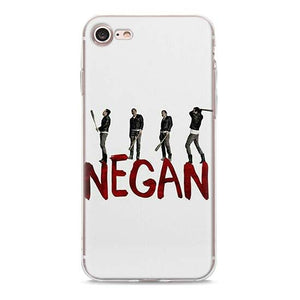 The Walking Dead Team Negan Clear Case for Apple iPhone 7 8 Plus 6 6s Plus 5 5s X XR XS MAX