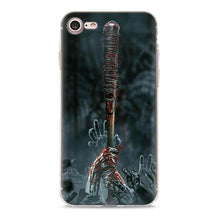 Load image into Gallery viewer, The Walking Dead Team Negan Clear Case for Apple iPhone 7 8 Plus 6 6s Plus 5 5s X XR XS MAX