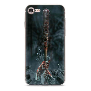 The Walking Dead Team Negan Clear Case for Apple iPhone 7 8 Plus 6 6s Plus 5 5s X XR XS MAX