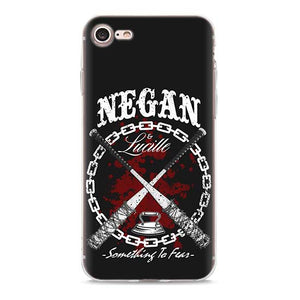 The Walking Dead Team Negan Clear Case for Apple iPhone 7 8 Plus 6 6s Plus 5 5s X XR XS MAX