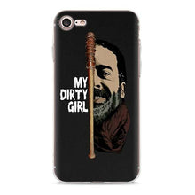 Load image into Gallery viewer, The Walking Dead Team Negan Clear Case for Apple iPhone 7 8 Plus 6 6s Plus 5 5s X XR XS MAX