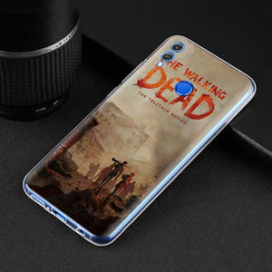 The Walking Dead Soft TPU Cover Case Coque for Huawei Honor View 20 Y6 Y7 Y9 8X 8C 8S 8A 9 10 Lite 20i