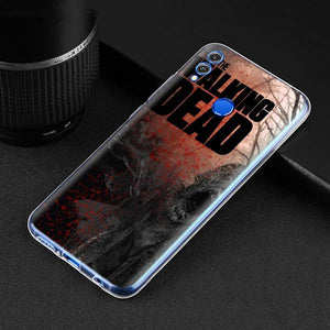 The Walking Dead Soft TPU Cover Case Coque for Huawei Honor View 20 Y6 Y7 Y9 8X 8C 8S 8A 9 10 Lite 20i