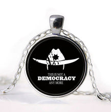 Load image into Gallery viewer, The Walking Dead Necklace There Is No Democracy Any More