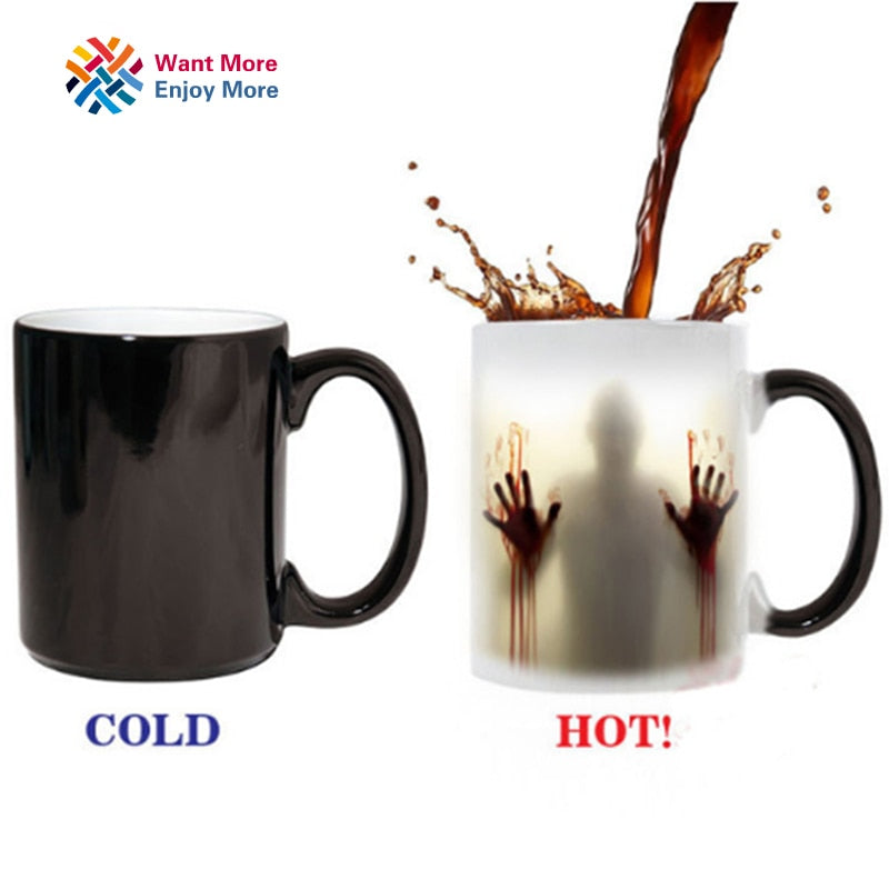 The Walking Dead Color Changing Heat Sensitive Ceramic Cup